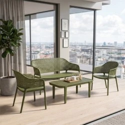 MALAGA Set (4pcs) PP-UV Green MALAGA Set (4pcs) PP-UV Green