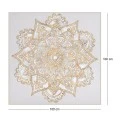 MANDALA ΕΛΑΙΟΓΡΑΦΙΑ 100Χ100ΕΚ ΜΕ ΣΑΜΠΑΝΙ ΚΟΡΝΙΖΑ ΣΕ ΚΑΜΒΑ