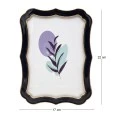 WAVY PHOTO FRAME IN BLACK COLOR 17X12CM
