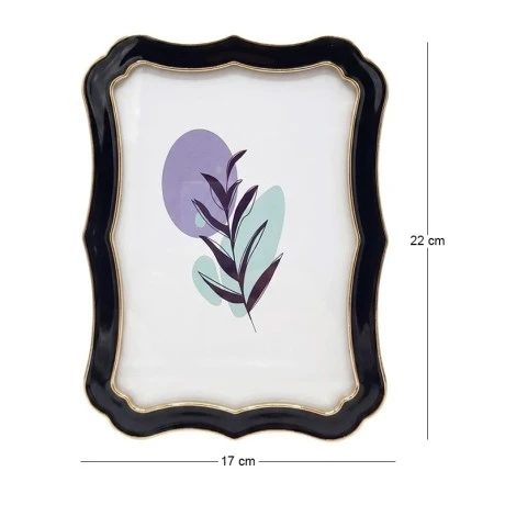WAVY PHOTO FRAME IN BLACK COLOR 17X12CM