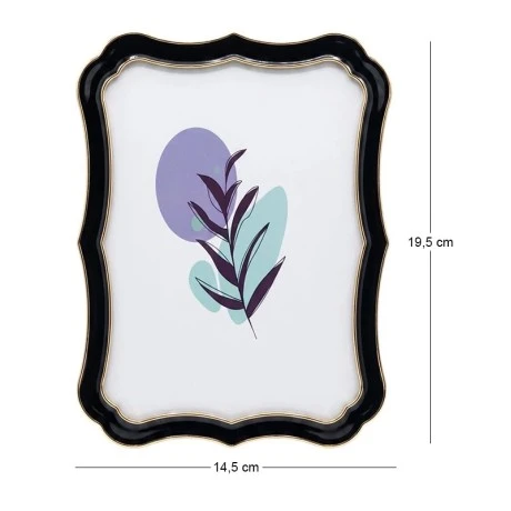 WAVY PHOTO FRAME IN BLACK COLOR 19,5X14,5CM