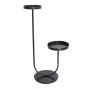 BLACK METAL FLOWER STAND IN TWO LEVELS 49Χ28Χ80CM