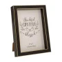 BLACK PHOTO FRAME WITH GOLD DETAIL 13X8CM