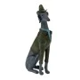 DECO BLACK POLYRESIN DOG FIGURE 16X42CM