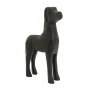 DECO BLACK WOODEN DOG FIGURE 28X8X36CM