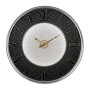 PLASTIC WALL CLOCK IN BLACK SILVER COLOR WITH LIGHT D40X4,5CM