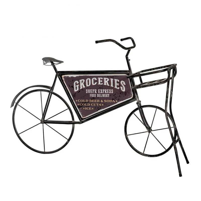 DECO BLACK METAL BICYCLE 159X52X106CM