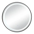 BLACK CIRCLE MIRROR TOUCH SCREEN LED LIGHT D70CM