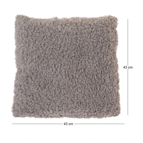 DECO GREY CUSHION 43x43CM