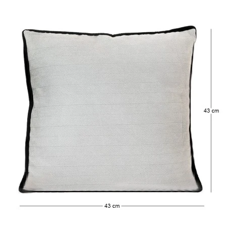 DECO GREY CUSHION 43x43CM
