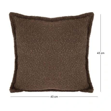 DECO BROWN CUSHION 43x43CM
