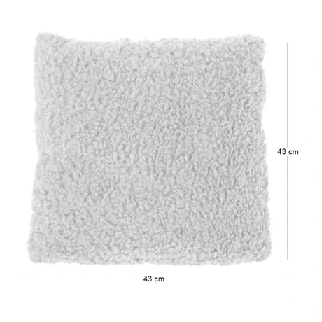 DECO WHITE CUSHION 43x43CM