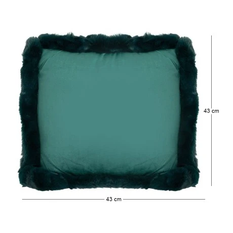 DECO GREEN CUSHION 43x43CM