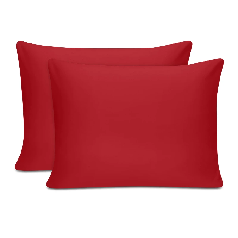 Tonne sleeping pillowcases Set of 2 pcs red color 50x70cm.