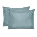 Μαξιλαροθήκες ύπνου Tonne Cotton Box Σετ 2 τμχ χρώμα μπλε 50x70+5εκ.