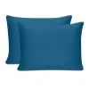 Μαξιλαροθήκες ύπνου Tonne Cotton Box Σετ 2 τμχ χρώμα πετρόλ 50x80εκ.