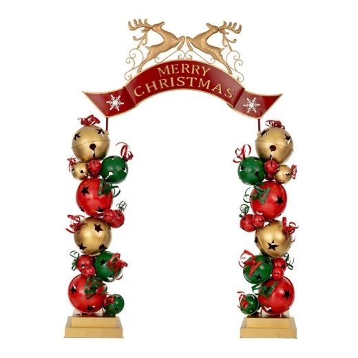 ΜΕΤΑΛΛΙΚΗ ΚΑΜΑΡΑ ΜΕ ΚΟΥΔΟΥΝΙΑ MERRY CRHISTMAS 263Χ55Χ309ΕΚ