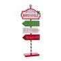 NORTH POLE METAL SIGN 23X9X57CM