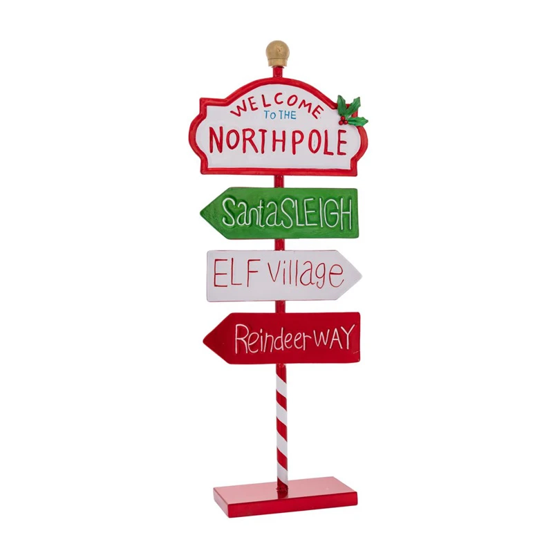 ΜΕΤΑΛΛΙΚΗ ΤΑΜΠΕΛΑ NORTH POLE 23X9X57CM