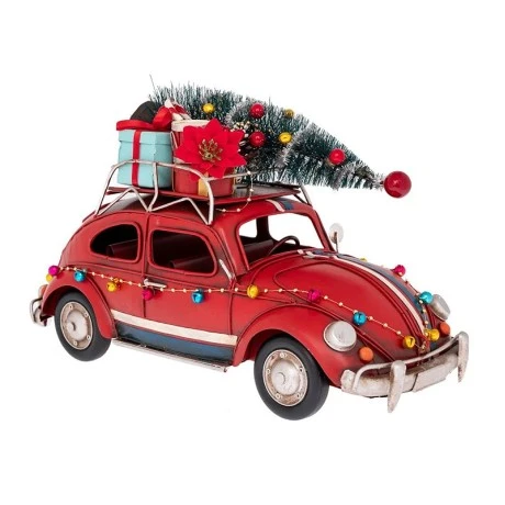XMAS METAL RETRO CAR 37X15X22CM