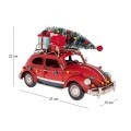 XMAS METAL RETRO CAR 37X15X22CM