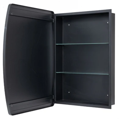 ΜΕΤΑΛΛΙΚΟΣ ΚΑΘΡΕΦΤΗΣ ΤΟΙΧΟΥ 65,5Χ12Χ75,5ΕΚ ΜΑΥΡΟΣ ΜΕ ΝΤΟΥΛΑΠΙ ΜΕ ΡΑΦΙΑ