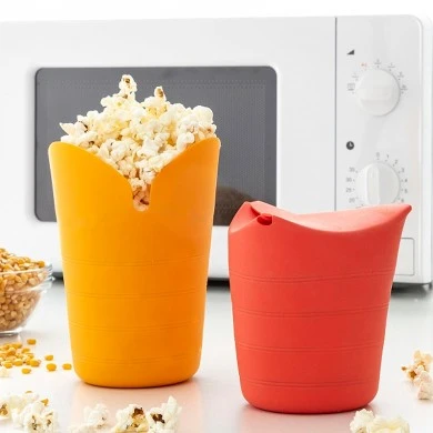 Pop Corn machine set of 2 pcs Popbox InnovaGoods V0103138 color orange - red