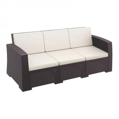 ΜΟΝΑΚΟ BROWN 3ΘΕΣΙΟΣ ΚΑΝΑΠΕΣ ΜΕ ΜΑΞ. ΠΟΛ/ΝΙΟΥ - 53.0815