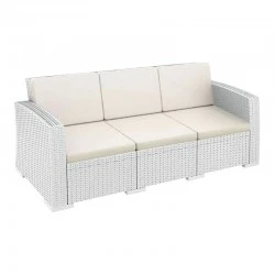 ΜΟΝΑΚΟ WHITE 3ΘΕΣ.ΚΑΝΑΠΕΣ ΜΕ ΜΑΞ. ΠΟΛ/ΝΙΟΥ - 53.0813