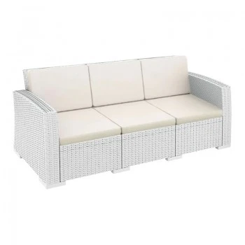 ΜΟΝΑΚΟ WHITE 3ΘΕΣ.ΚΑΝΑΠΕΣ ΜΕ ΜΑΞ. ΠΟΛ/ΝΙΟΥ - 53.0813