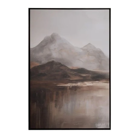 MOUNTAINS ΠΙΝΑΚΑΣ 83Χ123ΕΚ ME WENGE ΚΟΡΝΙΖΑ ΣΕ ΤΥΠΩΜΕΝΟ ΚΑΜΒΑ