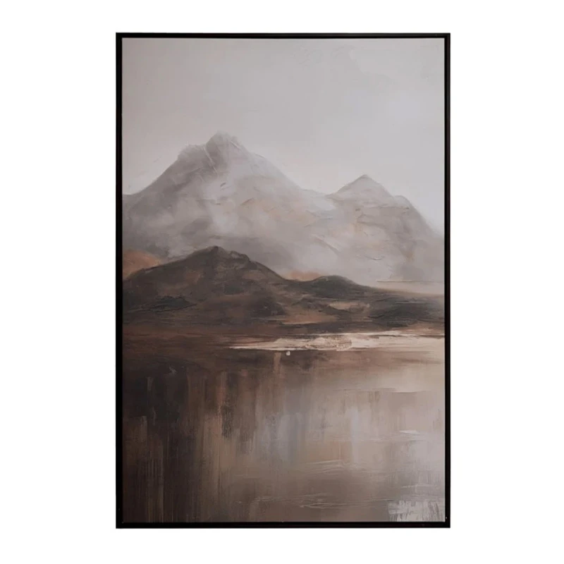MOUNTAINS ΠΙΝΑΚΑΣ 83Χ123ΕΚ ME WENGE ΚΟΡΝΙΖΑ ΣΕ ΤΥΠΩΜΕΝΟ ΚΑΜΒΑ