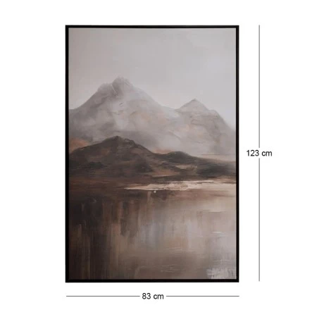MOUNTAINS ΠΙΝΑΚΑΣ 83Χ123ΕΚ ME WENGE ΚΟΡΝΙΖΑ ΣΕ ΤΥΠΩΜΕΝΟ ΚΑΜΒΑ