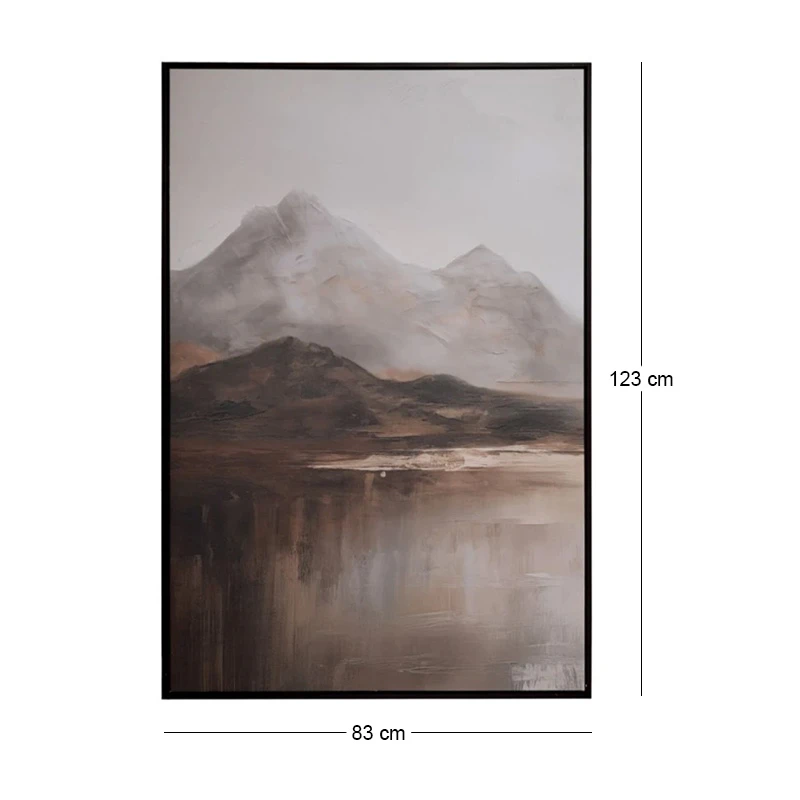 MOUNTAINS ΠΙΝΑΚΑΣ 83Χ123ΕΚ ME WENGE ΚΟΡΝΙΖΑ ΣΕ ΤΥΠΩΜΕΝΟ ΚΑΜΒΑ