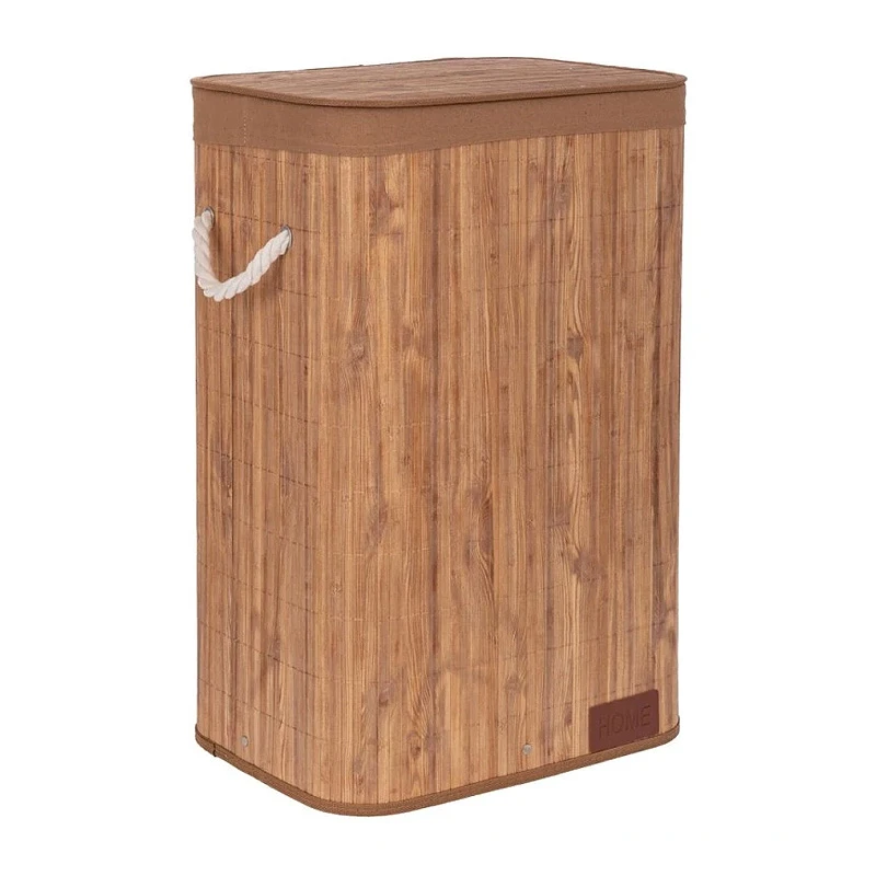 NATURAL BAMBOO LAUNDRY BASKET 40X30X60CM