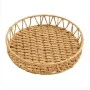 NATURAL ROPE TRAY IN BEIGE COLOR D30X6CM
