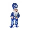 BLUE AND SILVER CHRISTMAS ELF 40CM