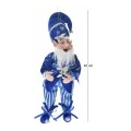 BLUE AND SILVER CHRISTMAS ELF 40CM