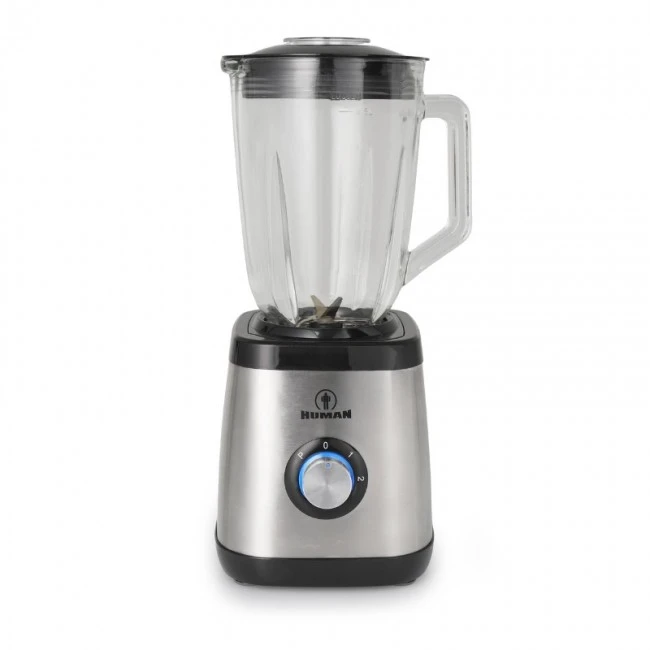 Blender with Glass Jug 1.5L 1500W Inox Human HU-3013