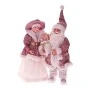 BURGUNDY VELVET MR. AND MRS SANTA SET 2 65CM