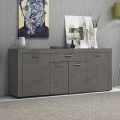 Joseph Megapap melamine buffet in anthracite color 177x40x76cm.