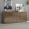 Joseph Megapap melamine buffet in walnut color 177x40x76cm.