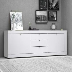 Μπουφές Ocean Megapap χρώμα λευκό 210x45x86εκ.