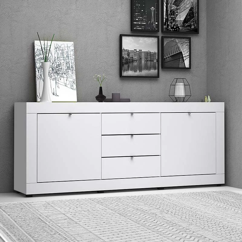 Μπουφές Ocean Megapap χρώμα λευκό 210x45x86εκ.
