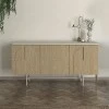 Rota Megapap melamine console in sandstone - rota oak color 150x45x76.5cm.