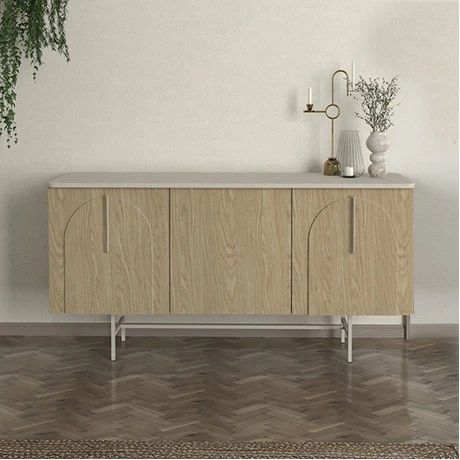 Rota Megapap melamine console in sandstone - rota oak color 150x45x76.5cm.