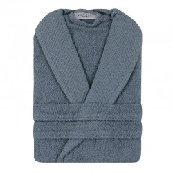 Μπουρνούζι με γιακά Cappa Capa Home 360gr/m² Large χρώμα indigo blue