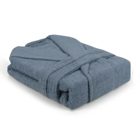 Bathrobe with collar Cappa 360gr/m² Large color indigo blue