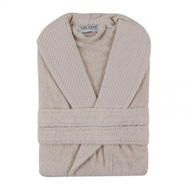 Μπουρνούζι με γιακά Cappa Capa Home 360gr/m² Medium χρώμα cappuccino