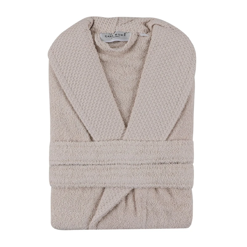 Bathrobe with collar Cappa 360gr/m² Medium color cappuccino
